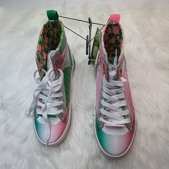 NWT Wicked Women's High Top Sneakers, Sizes 8 1/2 Multicolor - Picture 2 of 11